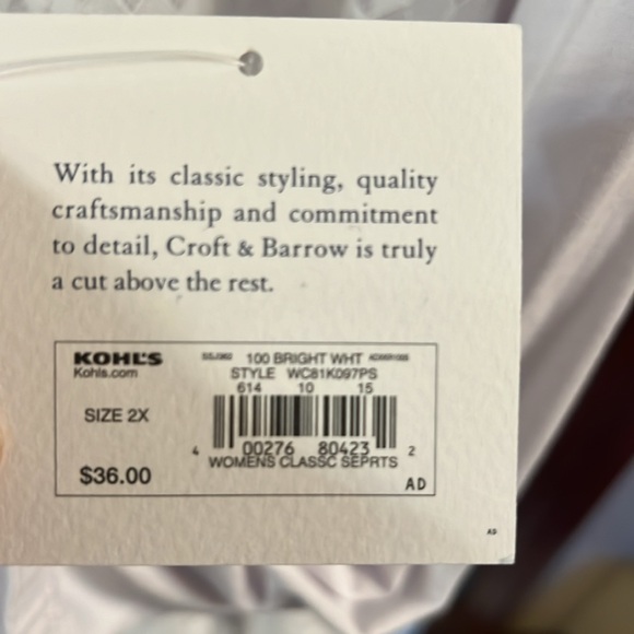 Ladies white top - Picture 3 of 5